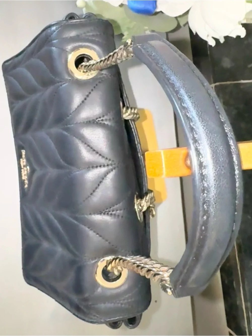 Kate Spade Black Quilted Leather Brayden Briar Lane Backpack/Crossbody Bag - EUC